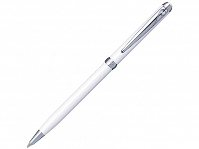 Ручка шариковая Slim (Белый/серебристый)