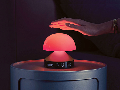 Светильник с часами и световым будильником Mina Sunrise