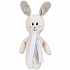 Мягкая игрушка Beastie Toys, заяц с белым шарфом - Фото 1