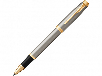 Ручка роллер Parker IM Core Brushed Metal GT (Серый/черный/золотистый)