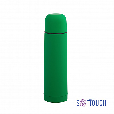 Термос "Крит" 500 мл, покрытие soft touch  (Зеленый)