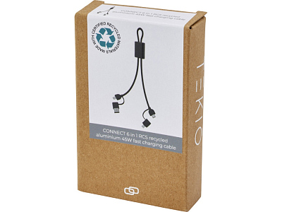 Кабель 6 в 1 для быстрой зарядки Connect, 45 Вт