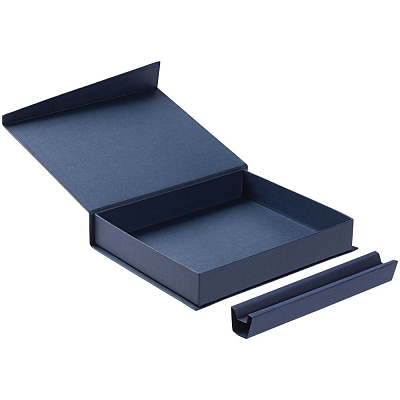 Коробка Duo под ежедневник и ручку, темно-синяя