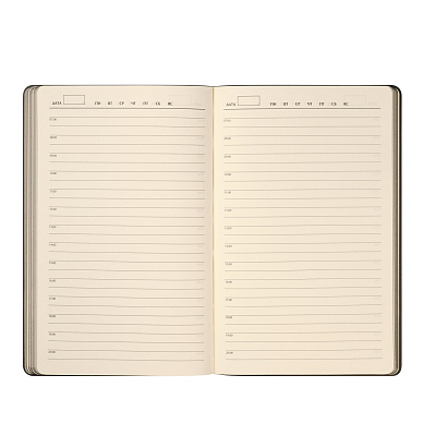 Ежедневник Рейн (Rain) недатированный, серый (без упаковки, без стикера)