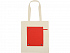 Складная хлопковая сумка для шопинга Gross с карманом, 180 г/м2 - Фото 11