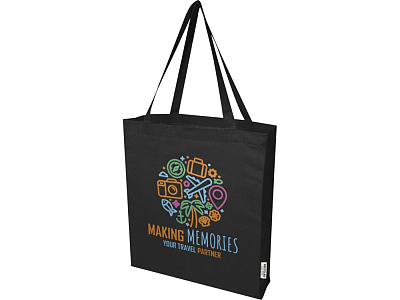 Эко-сумка Madras с ластовицей из переработанного хлопка