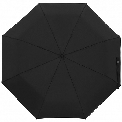 Зонт складной Manifest Color со светоотражающим куполом  (Черный)