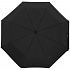 Зонт складной Manifest Color со светоотражающим куполом, черный - Фото 1