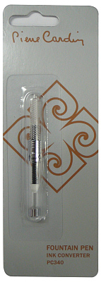 Конвертер Pierre Cardin поршневой для перьевых ручек, в блистере, 1 шт.