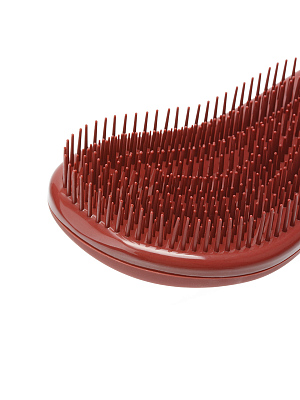 Щетка массажная DEWAL BEAUTY серия"Прованс", с пластиковым штифтом,большая с ручкой, коричневая