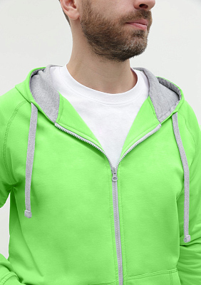 Толстовка мужская STAN с капюшоном на молнии футер без начёса 260, 61