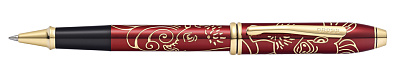 Ручка-роллер Cross Townsend Year of the Pig, цвет - красный, золотистый (Красный)