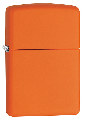 Зажигалка ZIPPO Classic с покрытием Orange Matte, латунь/сталь, оранжевая, матовая, 38x13x57 мм (Оранжевый)