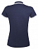 Рубашка поло женская Pasadena Women 200 с контрастной отделкой, темно-синяя с белым - Фото 2