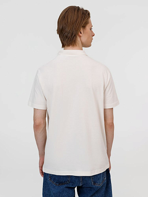 Рубашка поло унисекс Pulse, молочно-белая