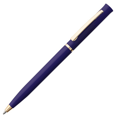 Ручка шариковая Euro Gold, синяя (Синий)