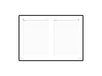 Ежедневник недатированный А4 Sidney Nebraska