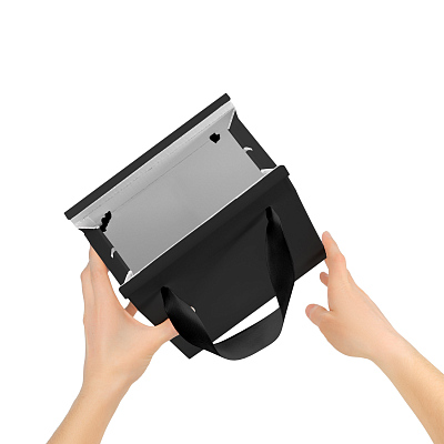 Подарочная коробка-пакет универсальная малая, черная