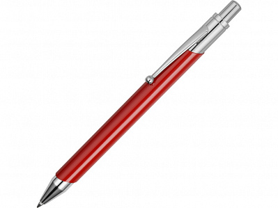 Ручка металлическая шариковая Родос (Красный/серебристый)