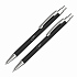 Набор "Ray" (ручка+карандаш), покрытие soft touch, черный - Фото 2