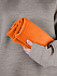 Флисовый плед Warm&Peace, оранжевый - Фото 5