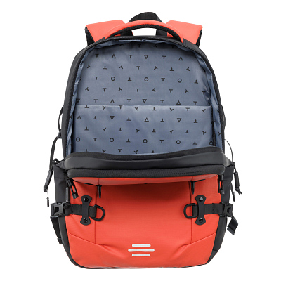 Рюкзак спортивный TORBER Xtreme 18", оранжевый/чёрный, 31 х 12 х 46 см, 17л