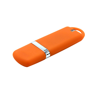 Флешка “Shape” с покрытием Софт Тач 16 GB, оранжевая (Оранжевый)
