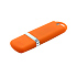Флешка “Shape” с покрытием Софт Тач 16 GB, оранжевая - Фото 1
