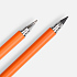 Ручка шариковая и вечный карандаш Diptych, оранжевая - Фото 3