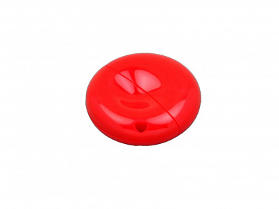 USB 2.0- флешка промо на 8 Гб круглой формы (Красный)