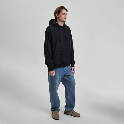 Худи релакс унисекс ADVENTURE, черный