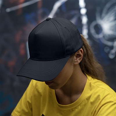 Бейсболка VALLEY, 5 клиньев, металлическая застежка