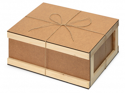 Подарочная коробка Почтовый ящик (Коричневый/натуральный)