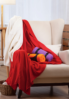 Плед "Байкал", красный