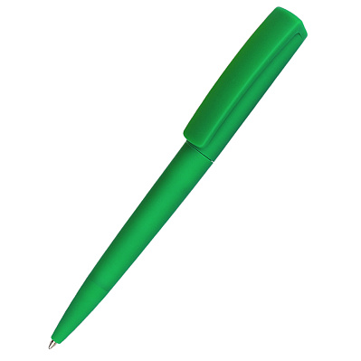 Ручка пластиковая Jangle, софт-тач, зеленая-S (Зеленый)