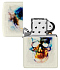 Зажигалка ZIPPO Skull Design с покрытием Glow In The Dark Green, латунь/сталь, белая, 38x13x57 мм - Фото 4