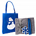 Набор подарочный NEWSPIRIT: сумка, свечи, плед, украшение, синий - Фото 2