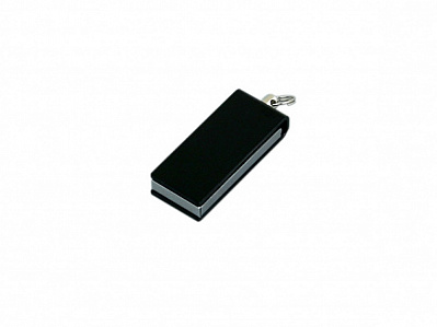 USB 2.0- флешка мини на 16 Гб с мини чипом в цветном корпусе (Черный)