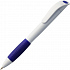 Ручка шариковая Grip, белая (молочная) с синим - Фото 1