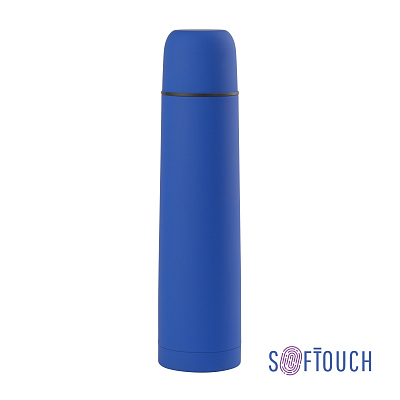 Термос "Родос", покрытие soft touch, 1 л., синий