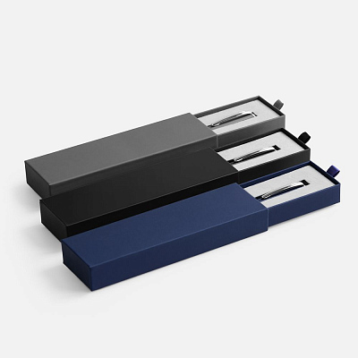 Ручка шариковая Ringa в футляре, серая