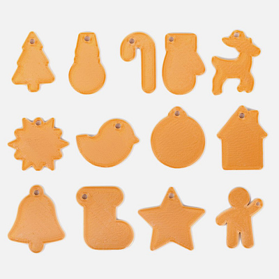 Мини-подвеска «Пряник», 3D-печать на заказ, снеговик