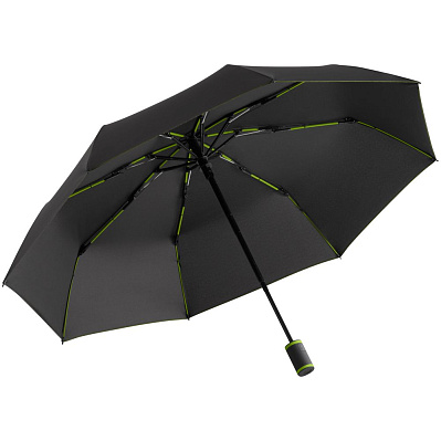 Зонт складной AOC Mini с цветными спицами  (Зеленое яблоко)