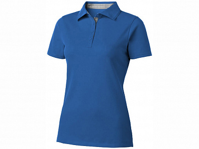 Рубашка поло Hacker женская (Небесно-синий/серый)