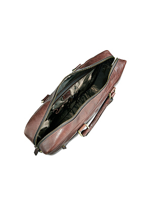 Сумка Mano "Don Leon", натуральная кожа в коричневом цвете, 41 х 29,5 х 8,5 см