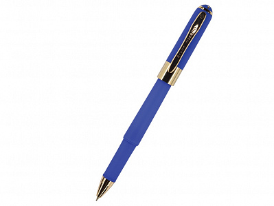Ручка пластиковая шариковая Monaco (Синий/золотистый)