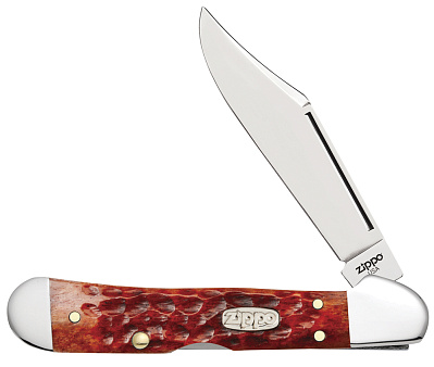 Нож перочинный ZIPPO Chestnut Bone Standard Jigged Mini Copperlock 92 мм коричневый