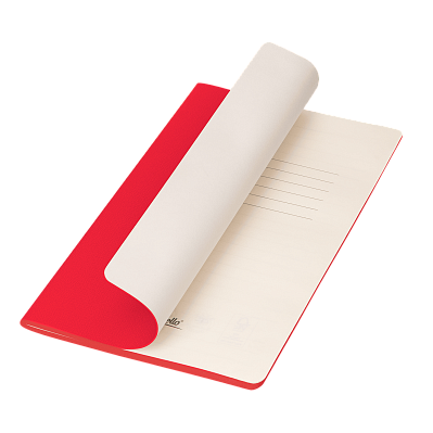 Блокнот Corsa slim, красный (Красный, бежевый)
