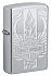 Зажигалка ZIPPO Harley-Davidson® c покрытием Satin Chrome™, латунь/сталь, серебристая, 38x13x57 мм - Фото 1