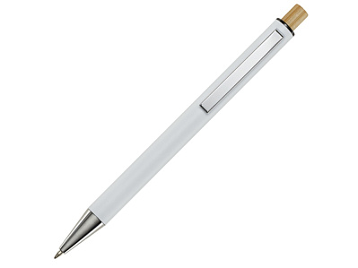 Ручка шариковая из переработанного алюминия Cyrus (Белый)